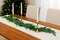 9FT Artificial Norfolk Pine Garland – Realistic Christmas Greenery, Lush Green Pine Garland for Table, Mantel, Wall, Indoor & Outdoor Holiday Decoration